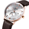 OEM Minimalist Leather Strap Luxury Quartz date Men Watches WWOOR 8808